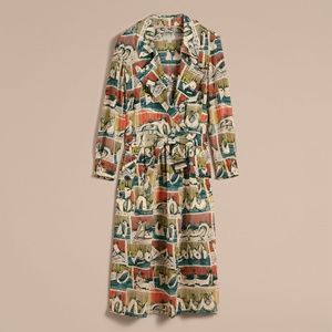 🆕 Burberry Silk Wrap Trench Dress